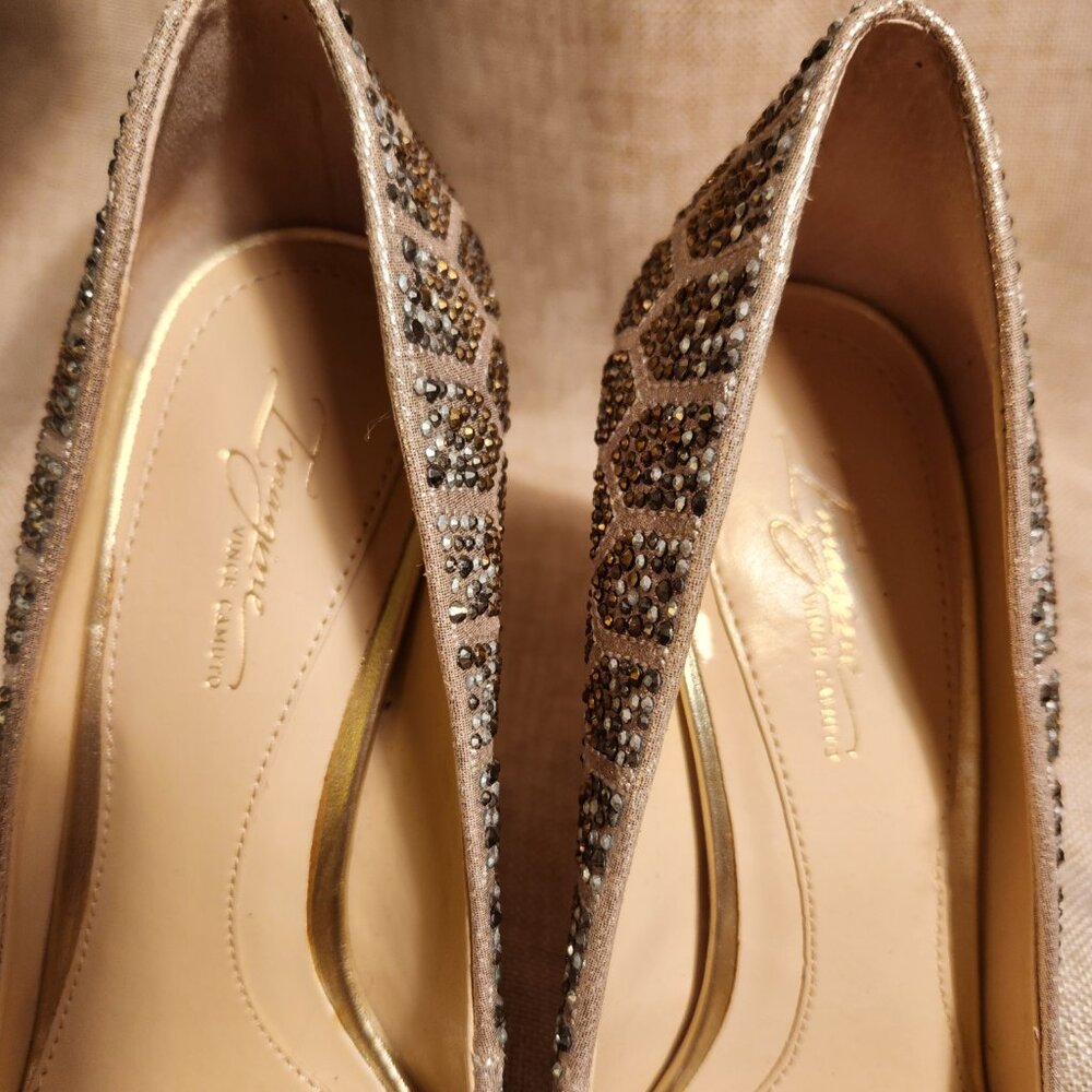 Vince Camuto Imagine Camino Oliver Sparkly Rhinestone Embellished Heels Size 7.5 - Picture 12 of 12